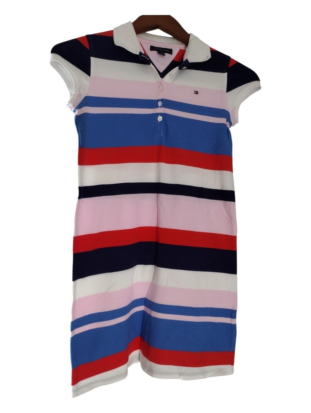 Tommy Hilfiger Striped Polo Dress Girls Size 12